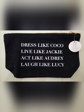 Los Angeles Trading Co. Feminist Pro-Womens Cosmetic Bag, NWT, La Tc